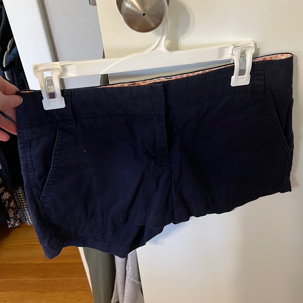 Women’s navy shorts, J. Crew